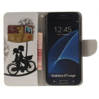 Plånboksfodral Samsung Galaxy S7 Edge – Cyklande Barn