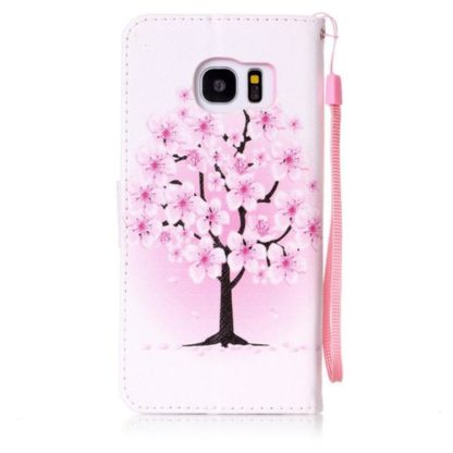 Plånboksfodral Samsung Galaxy S7 Edge – Rosa Träd