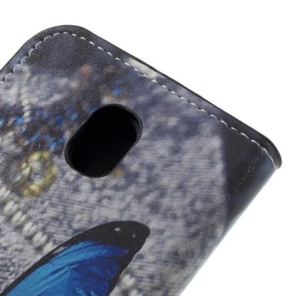 Plånboksfodral Samsung Galaxy J3 (2017) – Blå Fjäril