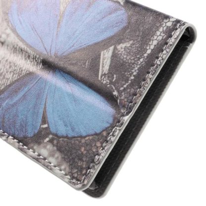 Plånboksfodral Samsung Galaxy J3 (2017) – Blå Fjäril