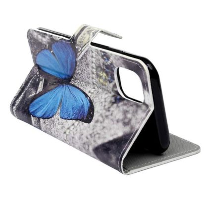 Plånboksfodral Apple iPhone 11 Pro Max - Blå Fjäril