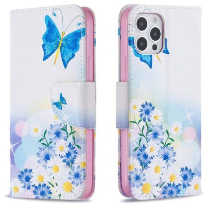 Plånboksfodral iPhone 12 Pro Max – Fjärilar och Blommor
