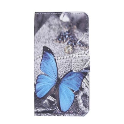 Plånboksfodral Samsung Galaxy J3 (2016) – Blå Fjäril