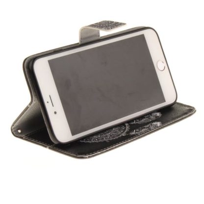Plånboksfodral iPhone 8 Plus – Drömfångare Vit/Svart