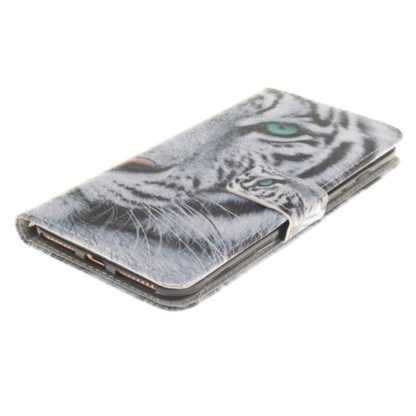 Plånboksfodral Apple iPhone 8 Plus – Vit Tiger