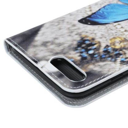 Plånboksfodral Apple iPhone 8 Plus – Blå Fjäril
