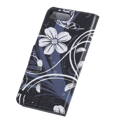 Plånboksfodral Apple iPhone 8 Plus – Svart med Blommor