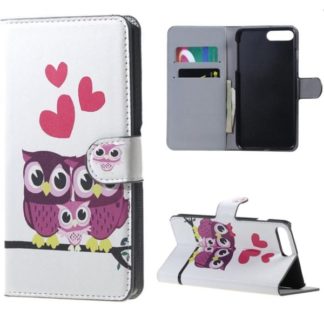 Plånboksfodral Apple iPhone 8 Plus – Ugglor & Hjärtan