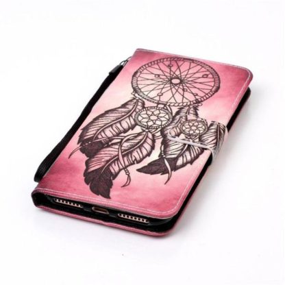 Plånboksfodral Apple iPhone 8 Plus – Drömfångare Rosa/Röd