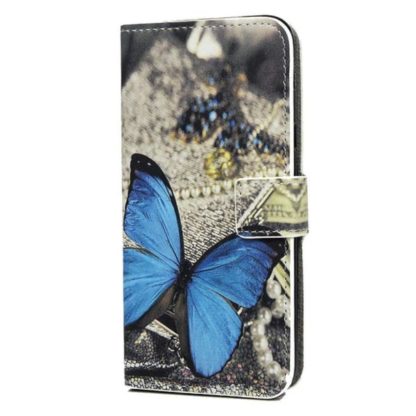 Plånboksfodral Samsung Galaxy A6 (2018) - Blå Fjäril