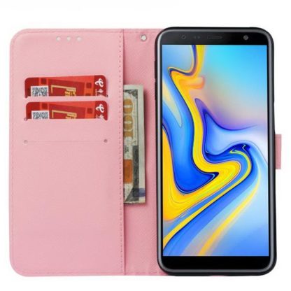 Plånboksfodral Samsung Galaxy J6 Plus – Rosa Blomma