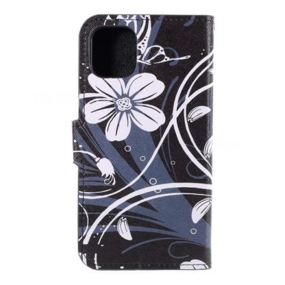 Plånboksfodral Apple iPhone 11 - Svart med Blommor
