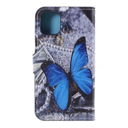 Plånboksfodral Apple iPhone 11 - Blå Fjäril