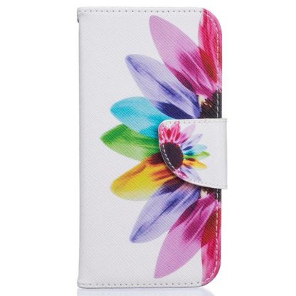 Plånboksfodral iPhone SE (2020) – Färgglad Blomma