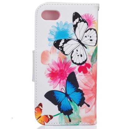 Plånboksfodral iPhone SE (2020) – Färgglada Fjärilar
