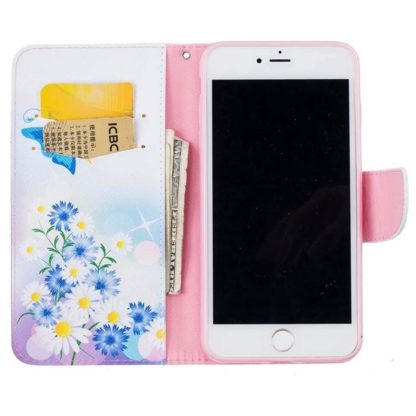 Plånboksfodral Apple iPhone 8 Plus – Fjärilar och Blommor