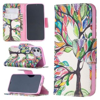Plånboksfodral Apple iPhone 12 – Färgglatt Träd