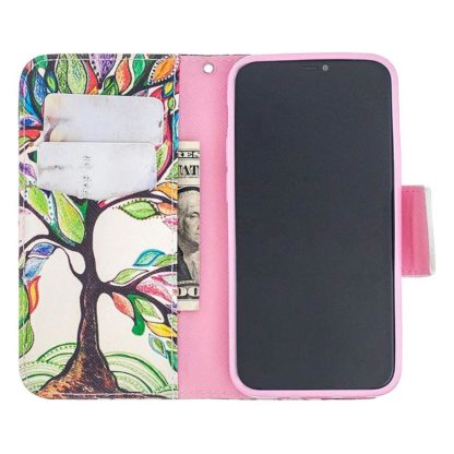 Plånboksfodral Apple iPhone 12 – Färgglatt Träd