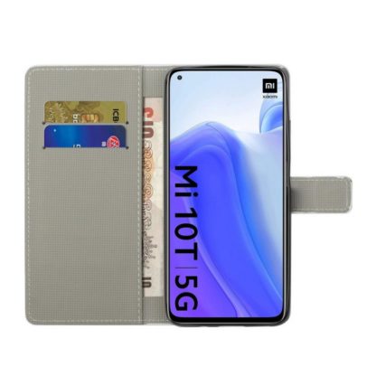 Plånboksfodral Xiaomi Mi 10T Pro - Lila / Fjärilar