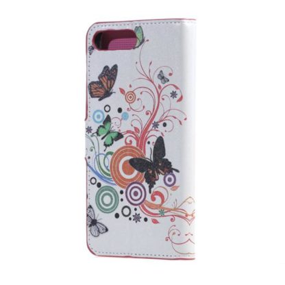 Plånboksfodral Apple iPhone 8 Plus - Vit med Fjärilar