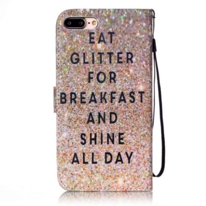 Plånboksfodral Apple iPhone 8 Plus – Eat Glitter And Shine