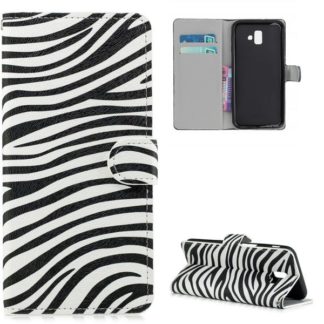 Plånboksfodral Samsung Galaxy J6 Plus - Zebra