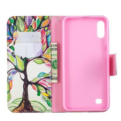 Plånboksfodral Samsung Galaxy A10 – Färgglatt Träd