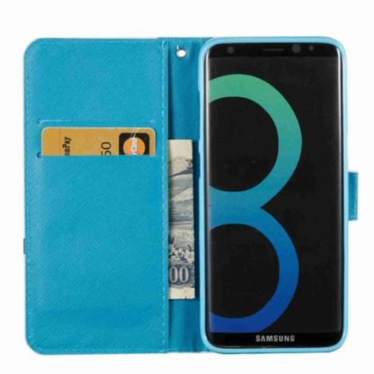 Plånboksfodral Samsung Galaxy S8 – Färgglada Blomblad