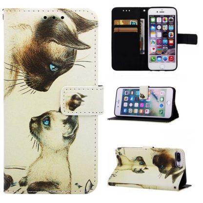 Plånboksfodral Apple iPhone 8 Plus – Katter