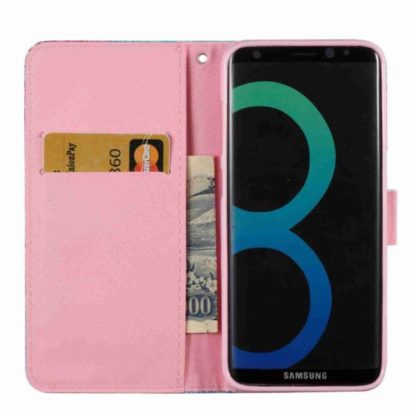 Plånboksfodral Samsung Galaxy S8 – Rosa Blomma