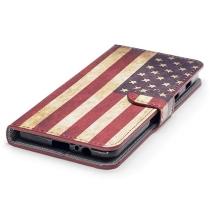 Plånboksfodral Samsung Galaxy A8 (2018) - Flagga USA