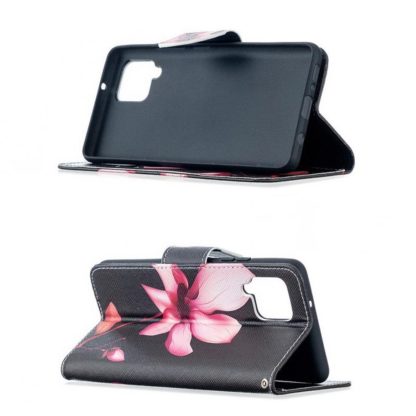 Plånboksfodral Samsung Galaxy A12 - Rosa Blomma