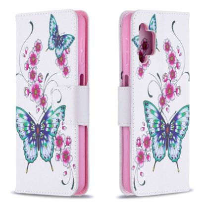 Plånboksfodral Samsung Galaxy A32 5G – Fjärilar och Blommor