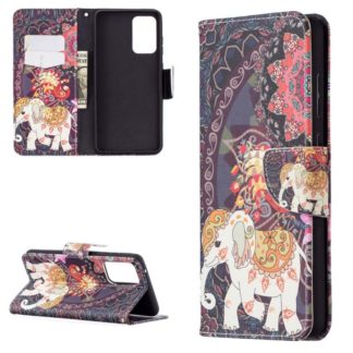Plånboksfodral Samsung Galaxy A52 – Indiskt / Elefant
