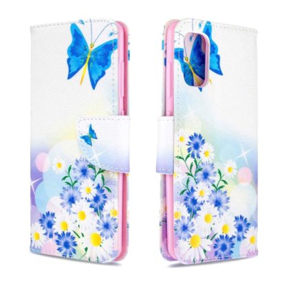 Plånboksfodral Samsung Galaxy A02s – Fjärilar och Blommor