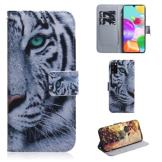 Plånboksfodral Samsung Galaxy A02s – Vit Tiger