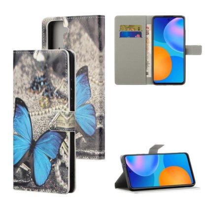 Plånboksfodral Samsung Galaxy S21 - Blå Fjäril
