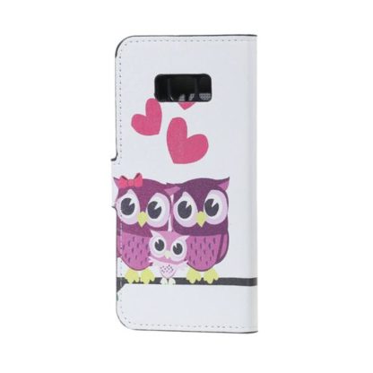 Plånboksfodral Samsung Galaxy S8 – Ugglor & Hjärtan