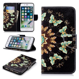 Plånboksfodral Apple iPhone 8 Plus – Fjärilar I Cirkel