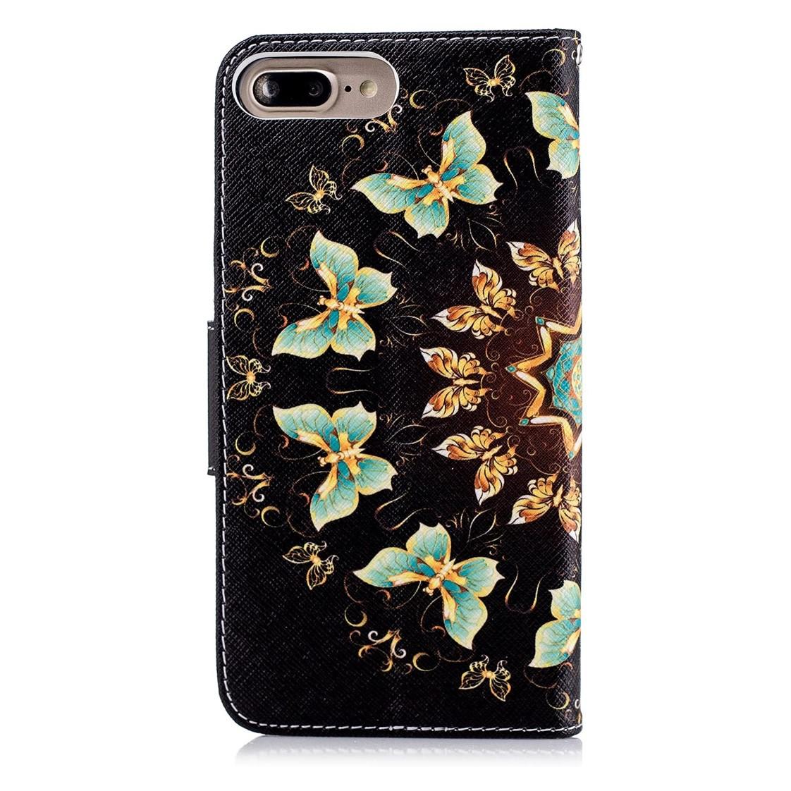 Plånboksfodral Apple iPhone 8 Plus – Fjärilar I Cirkel