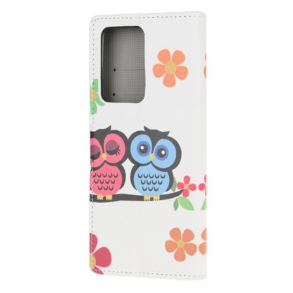 Plånboksfodral Samsung Galaxy A72 - Ugglor & Blommor