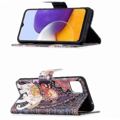 Plånboksfodral Samsung Galaxy A22 5G – Indiskt / Elefant