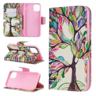 Plånboksfodral iPhone 13 – Färgglatt Träd