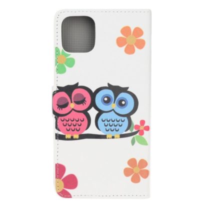 Plånboksfodral iPhone 13 Mini - Ugglor & Blommor