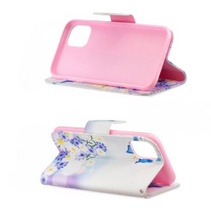 Plånboksfodral iPhone 13 – Fjärilar och Blommor