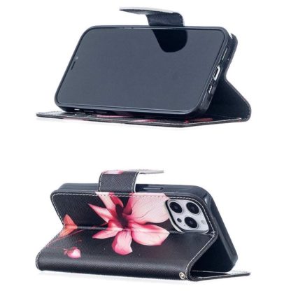 Plånboksfodral iPhone 13 Pro Max – Rosa Blomma