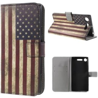 Plånboksfodral Sony Xperia XZ1 - Flagga USA
