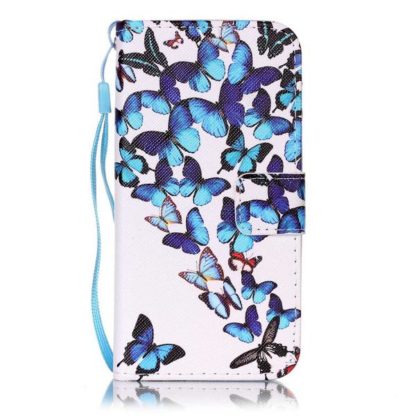 Plånboksfodral iPhone SE (2020) - Fjärilar