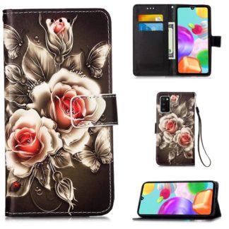 Plånboksfodral Samsung Galaxy A41 - Rosor