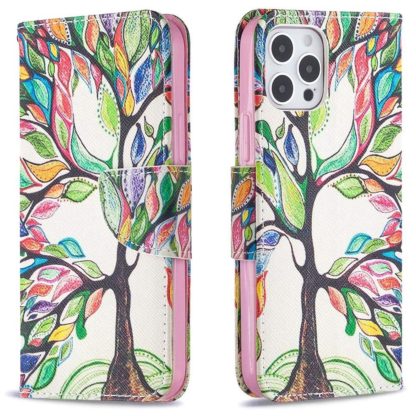 Plånboksfodral iPhone 13 Pro – Färgglatt Träd